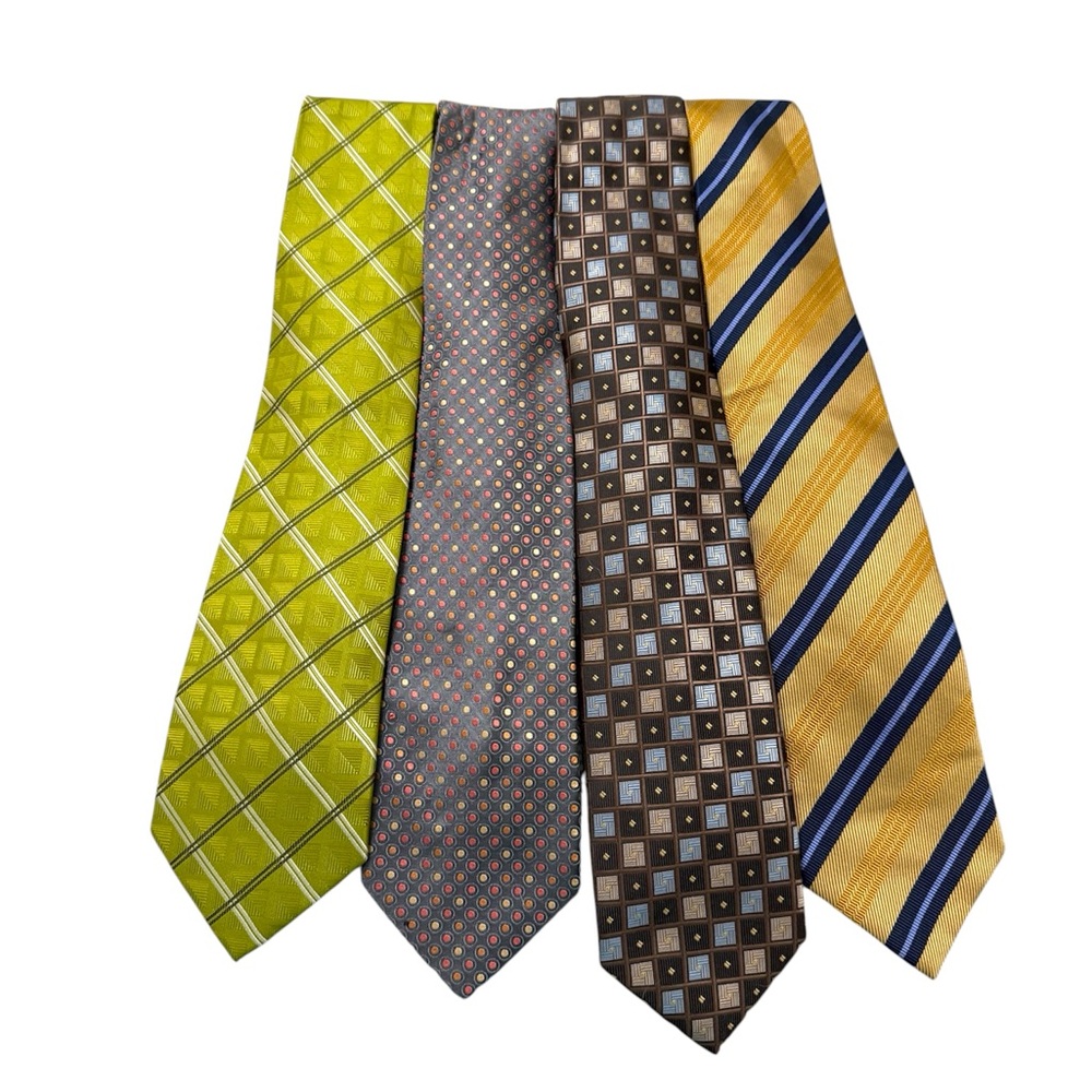 Ties Trendy Bundle of 4 Claiborne, Saxony, Alexander Julian, Umberto Frasi